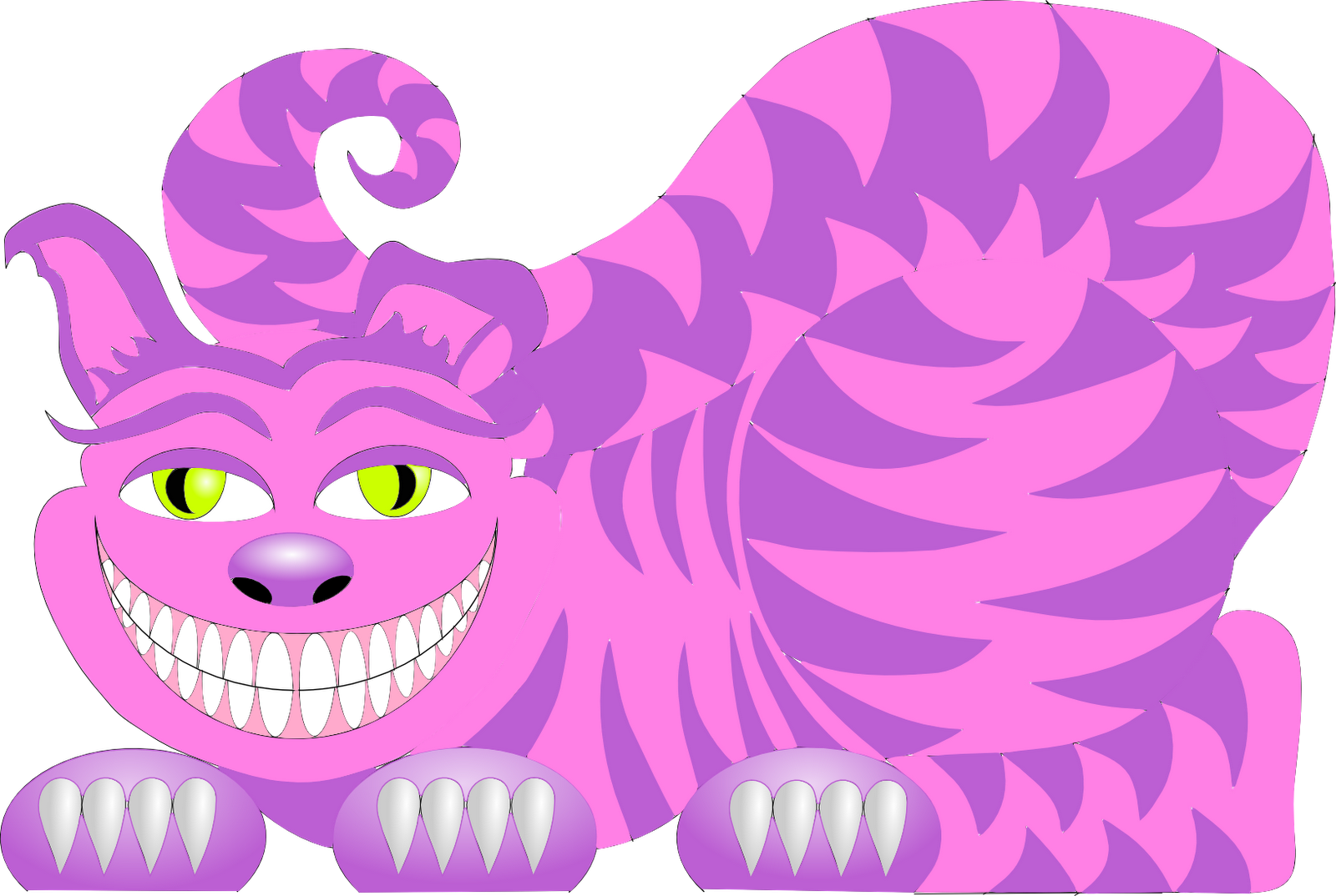 Download PNG image - Cheshire Cat PNG Clipart 