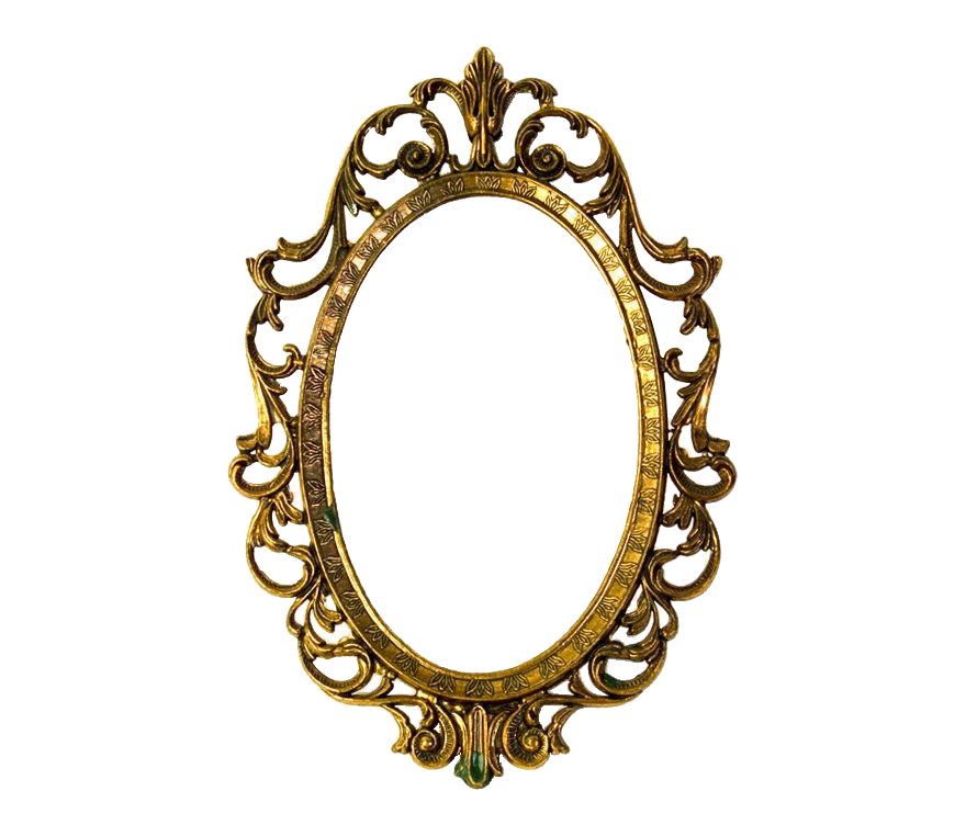 Download PNG image - Gold Retro Decorative Frame PNG Clipart 