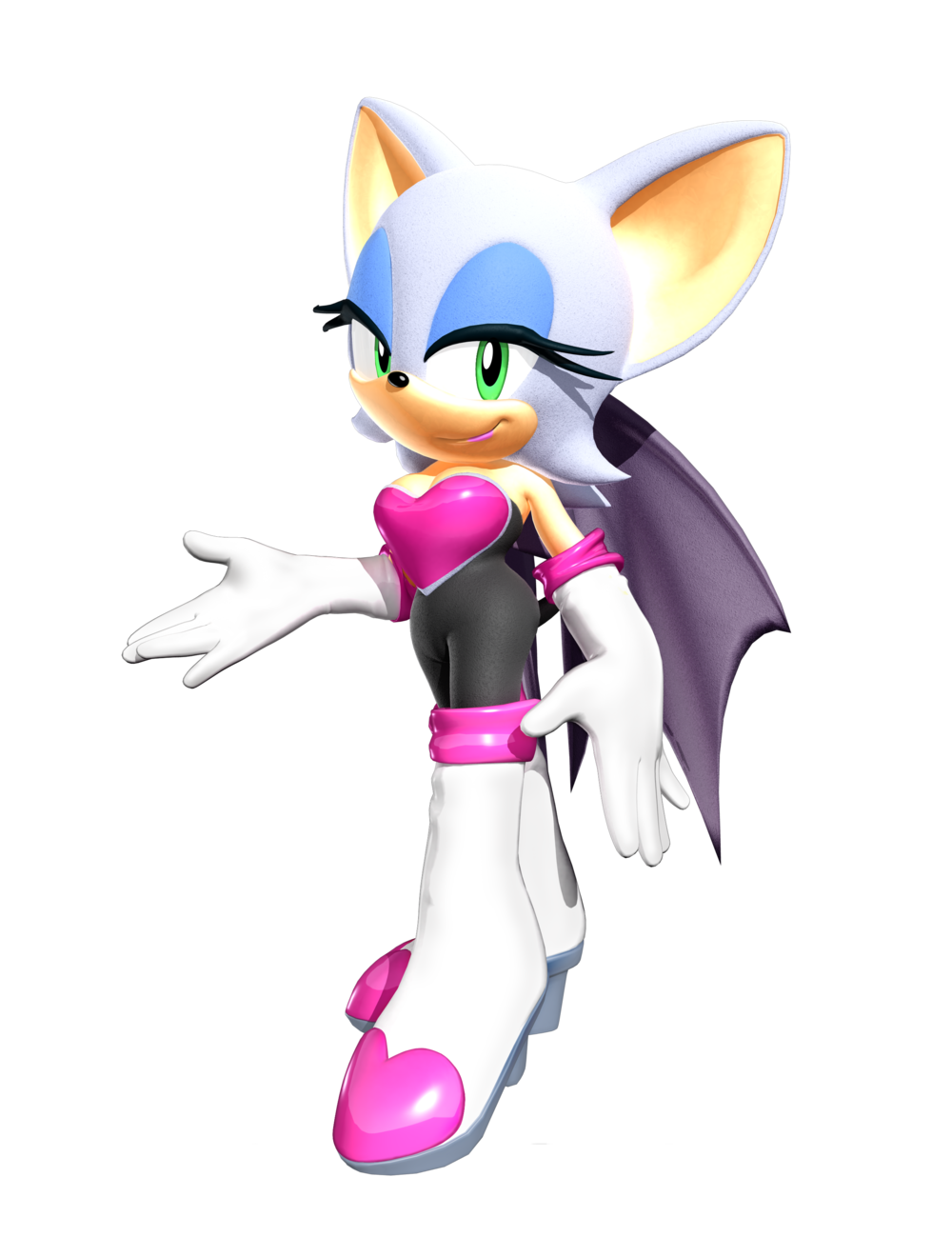 Download PNG image - Sonic X Rouge The Bat Anime PNG File 