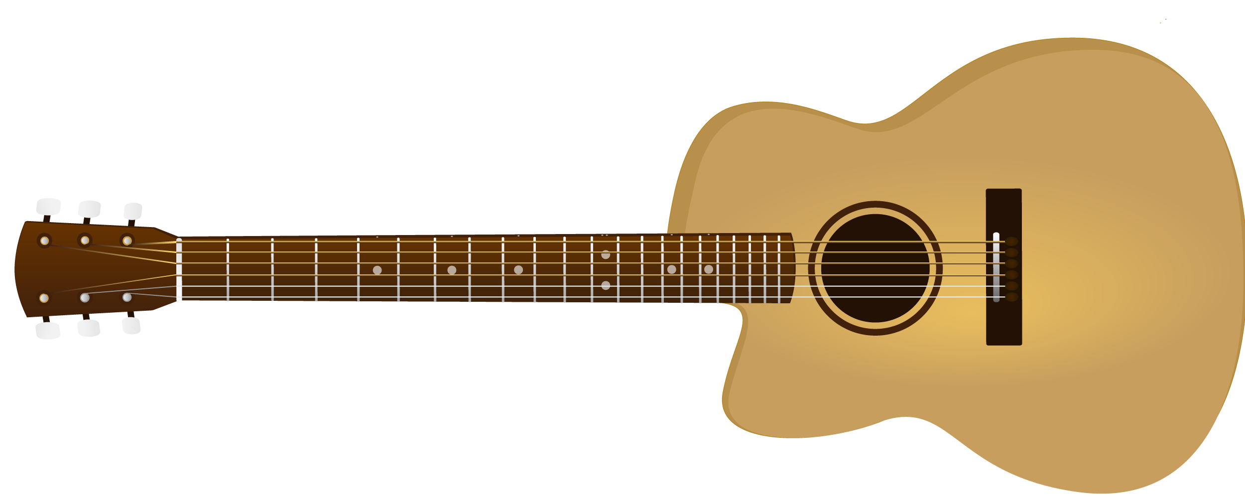 Download PNG image - Vector Acoustic Guitar PNG 