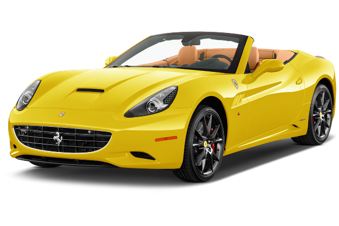 Download PNG image - Superfast Yellow Ferrari Transparent PNG 