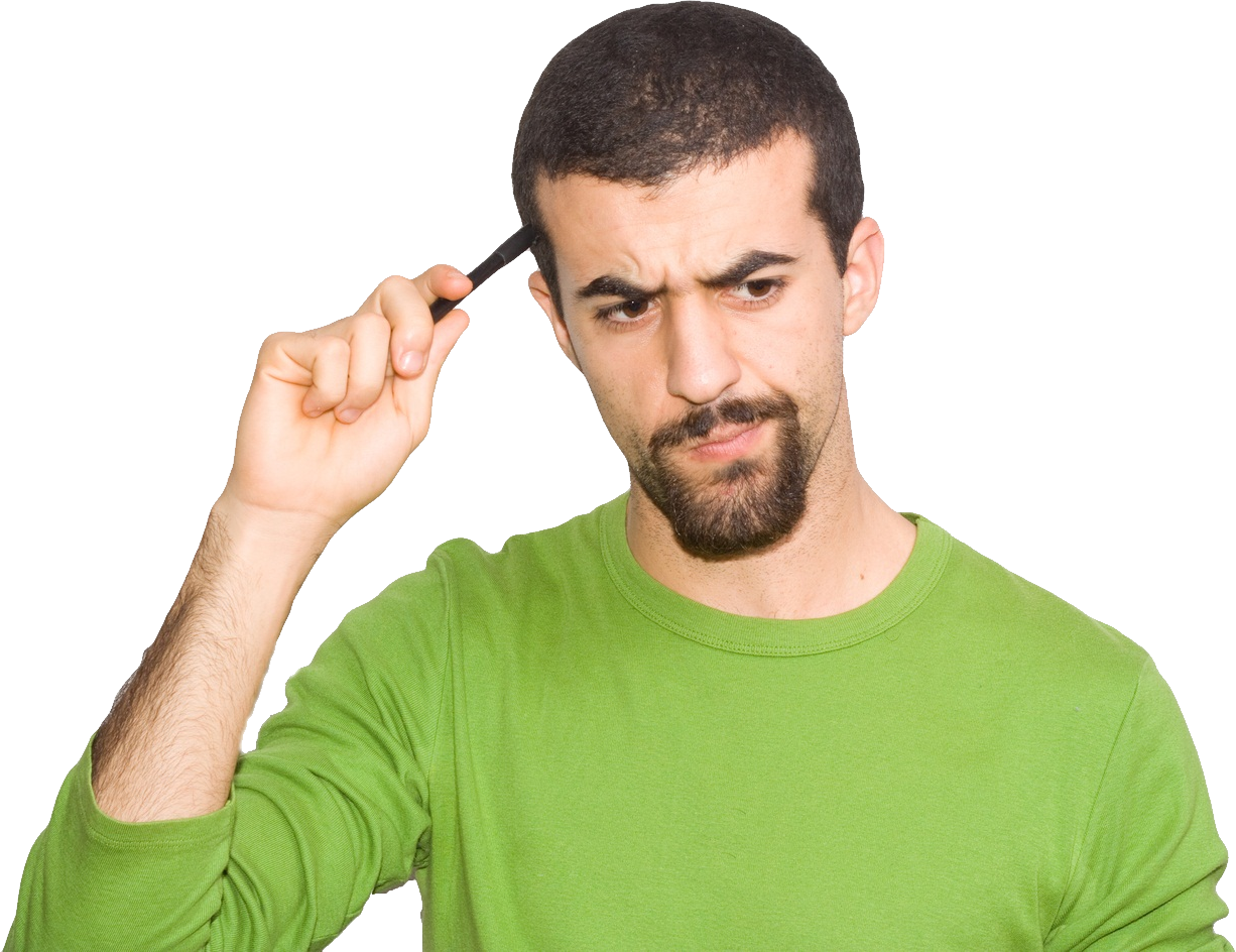 Download PNG image - Thinking Man PNG Isolated File 