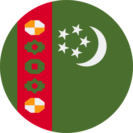 Download PNG image - Turkmenistan Flag PNG Isolated HD 