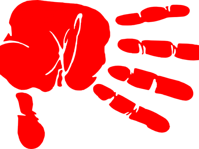 Download PNG image - Vector Bloody Hand Transparent PNG 