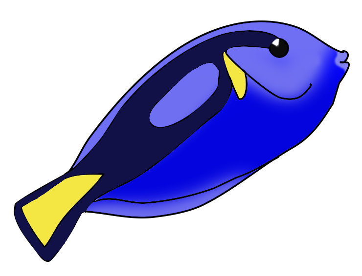 Download PNG image - Blue Fish PNG Image 