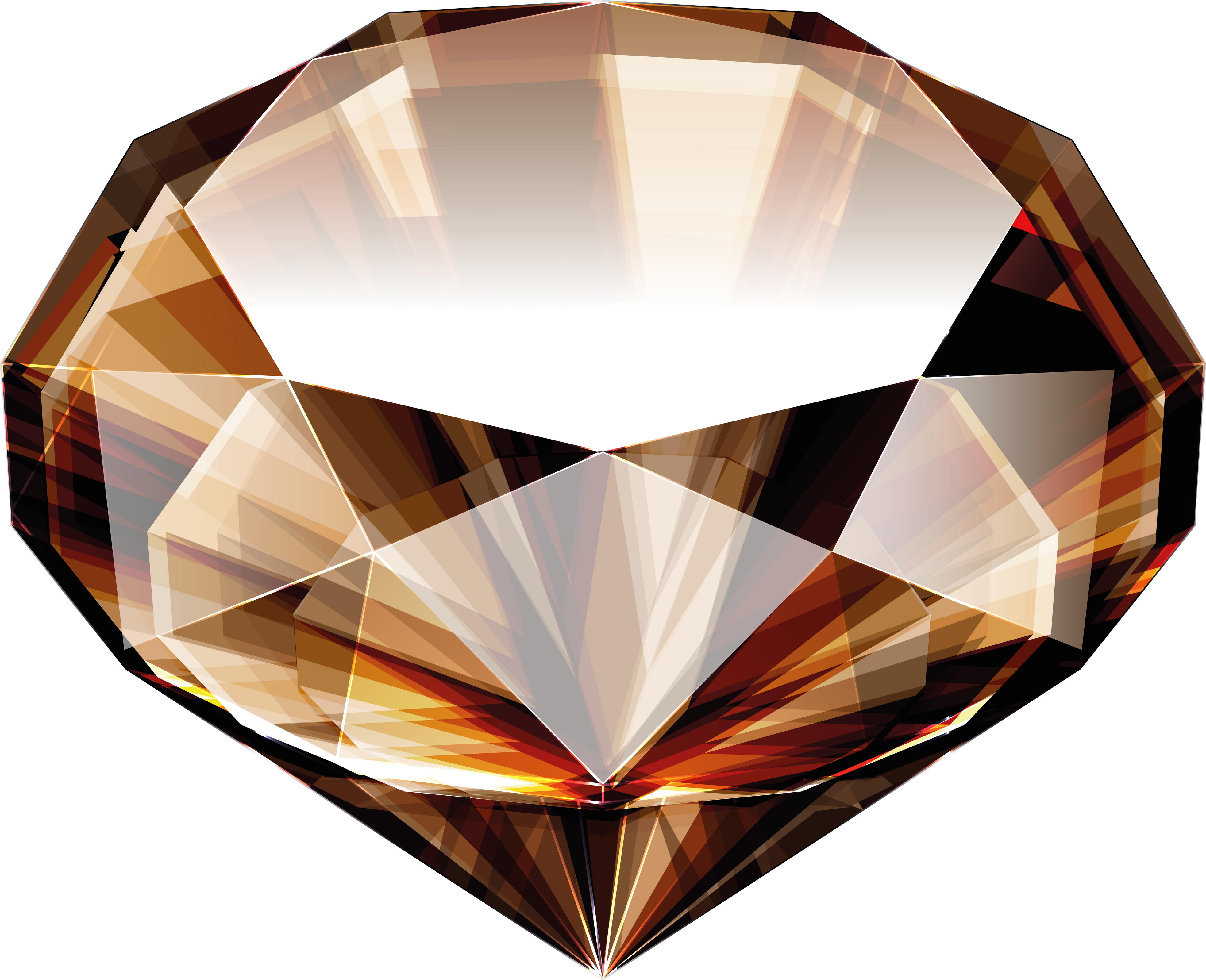Download PNG image - Diamond Gemstone Brown PNG 