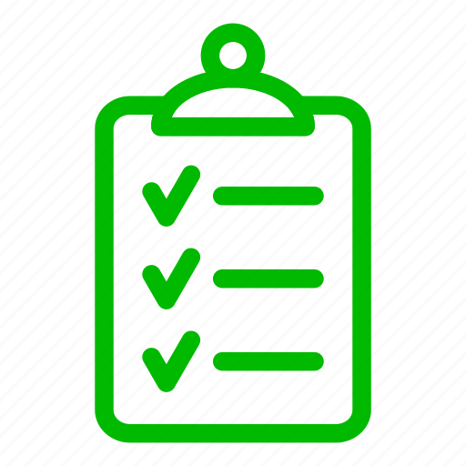 Download PNG image - Green Checklist PNG Image 