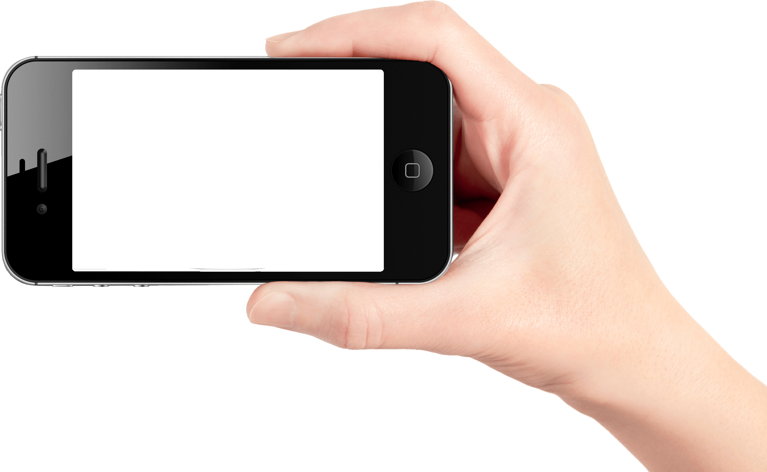 Download PNG image - Mockup Hand Holding Smartphone PNG Transparent Image 