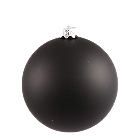 Download PNG image - Single Black Christmas Ball PNG Image 