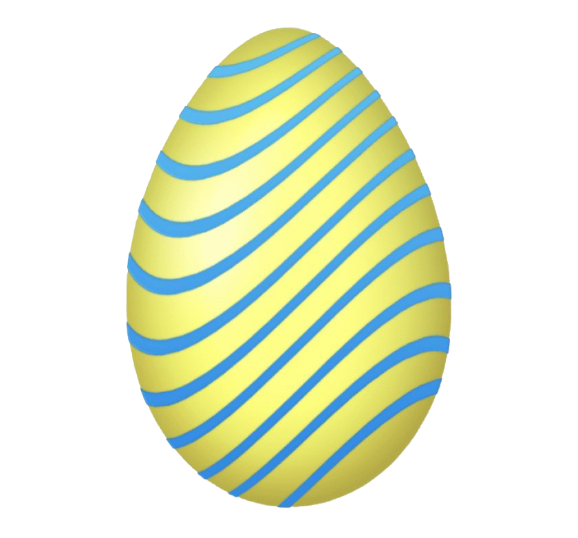 Download PNG image - Yellow Easter Egg Transparent Background 