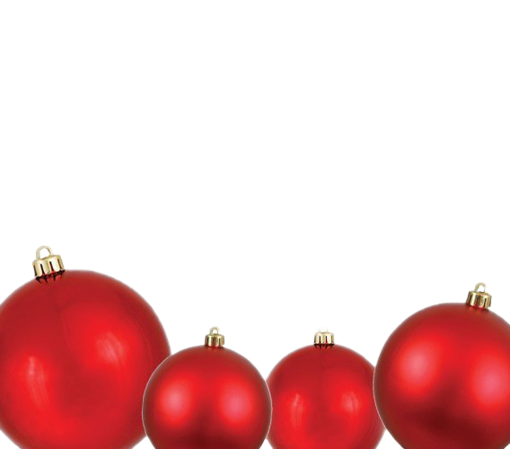 Download PNG image - Red Christmas Ball Transparent Background 