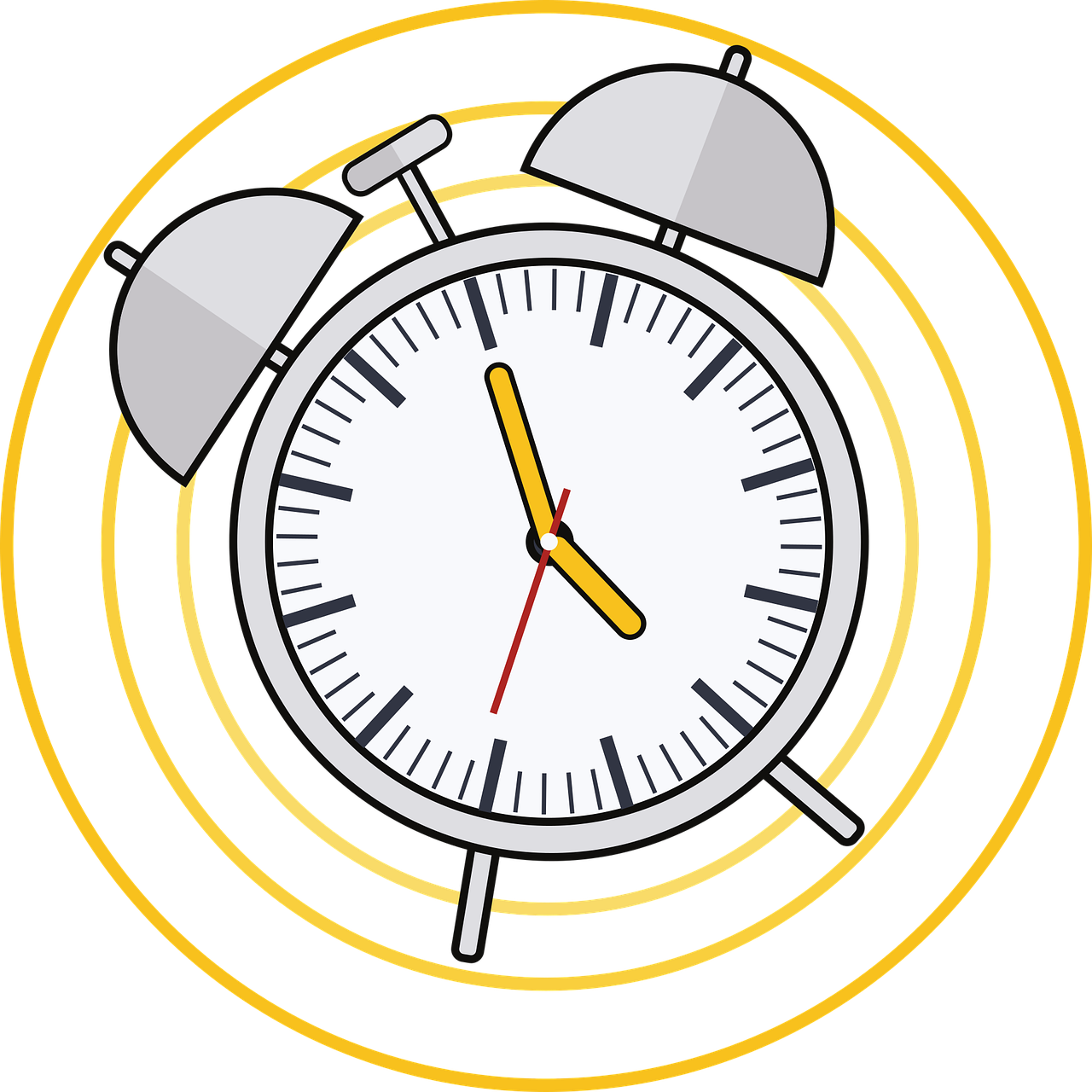 Download PNG image - Analog Alarm Clock PNG Free Download 
