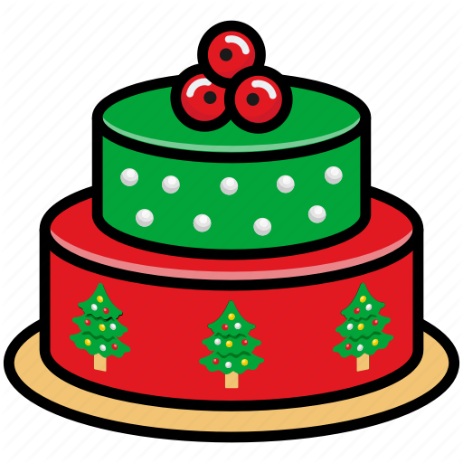 Download PNG image - Christmas Cake Transparent Background 