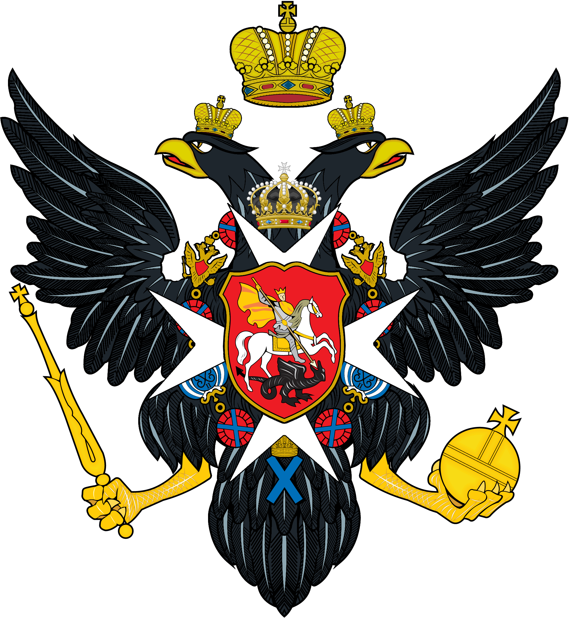 Download PNG image - Coat Of Arms Of Russia PNG Isolated File 