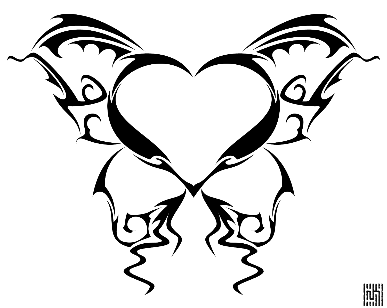 Download PNG image - Heart Drawing PNG Photos 