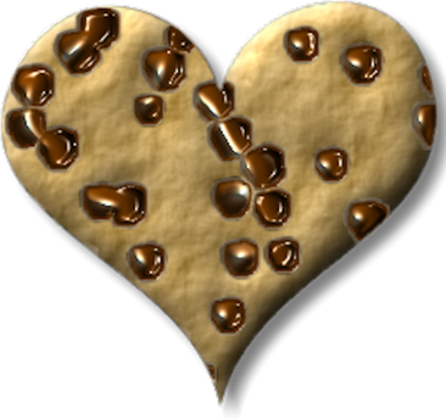 Download PNG image - Love Heart Cookie PNG Image 