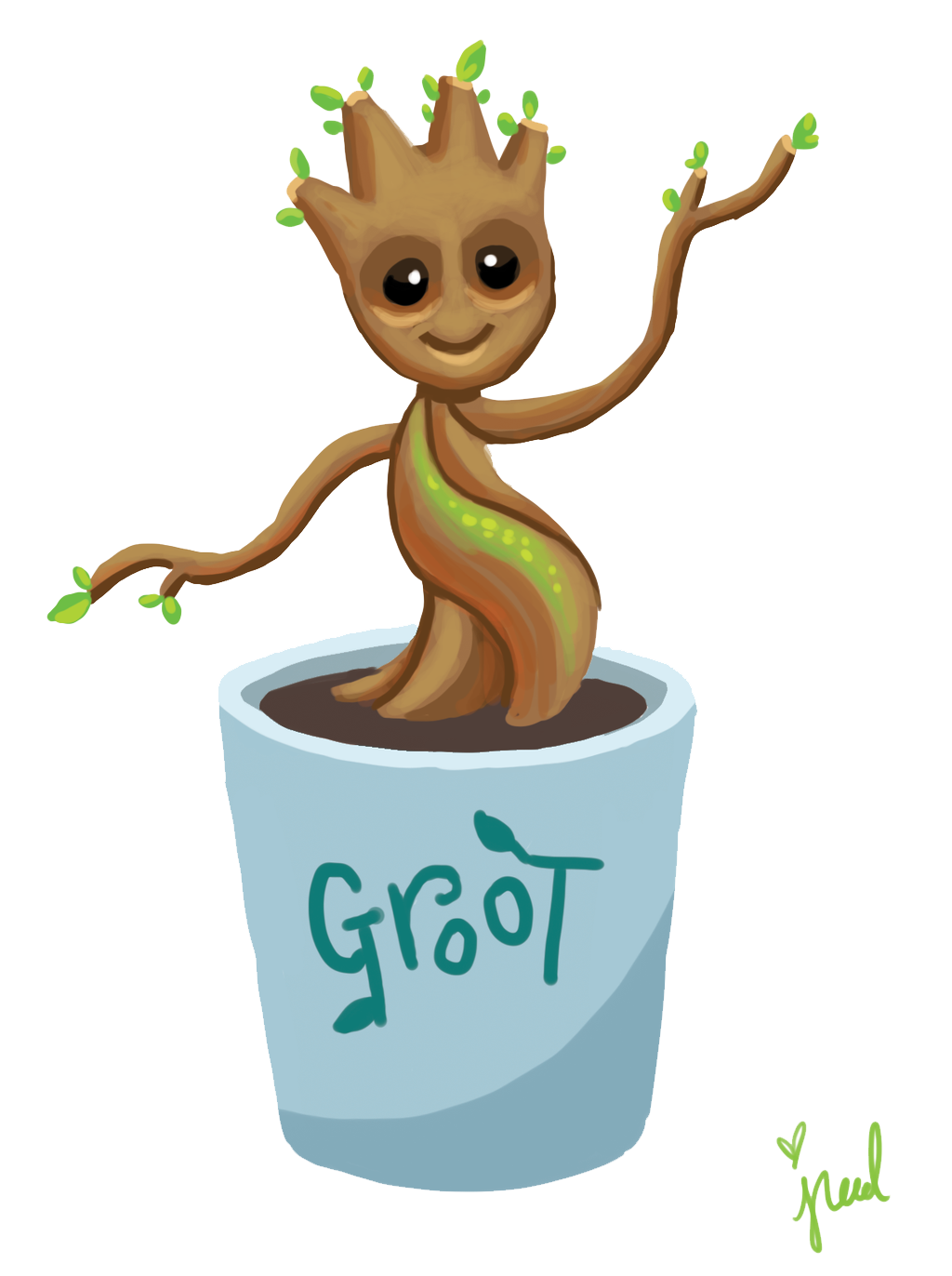 Download PNG image - Baby Groot Transparent Background 
