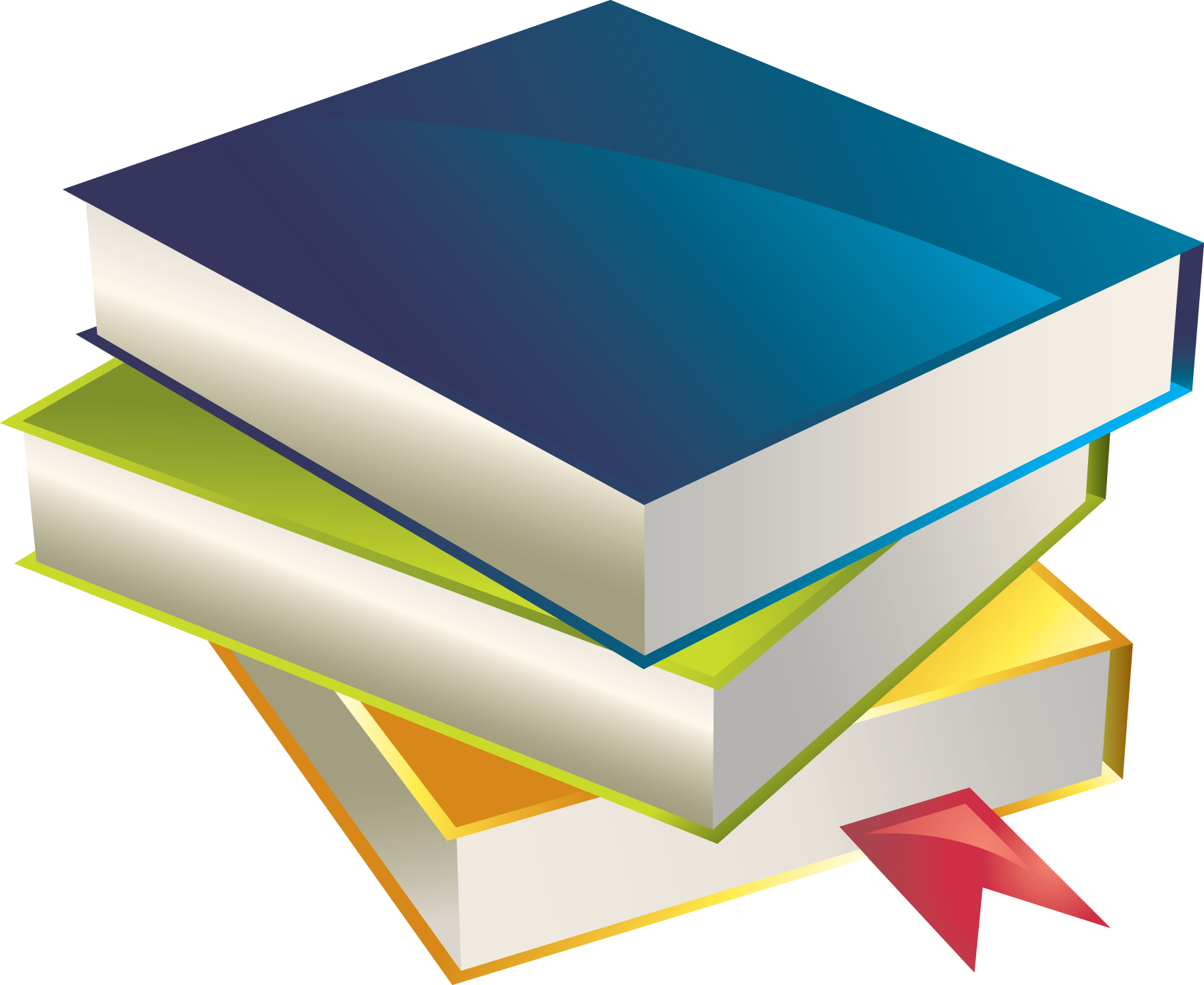 Download PNG image - Book Stack PNG HD Isolated 