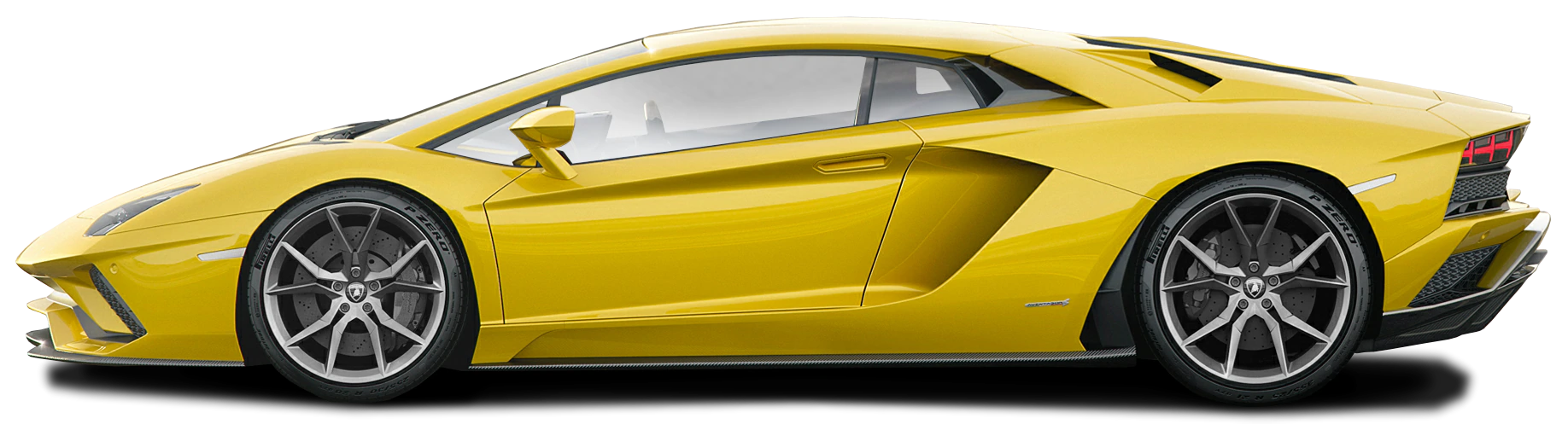 Download PNG image - Colorful Side View Lamborghini PNG Image 