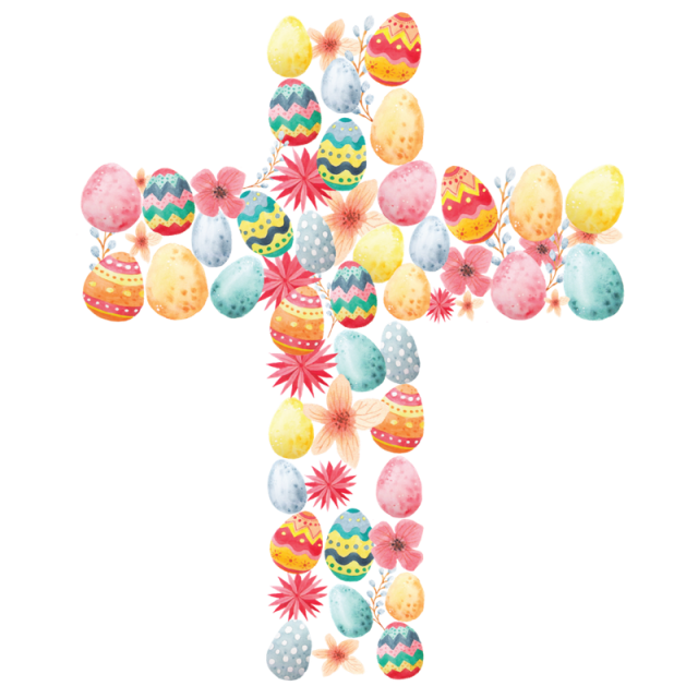 Download PNG image - Easter Cross Vector PNG Isolated HD 