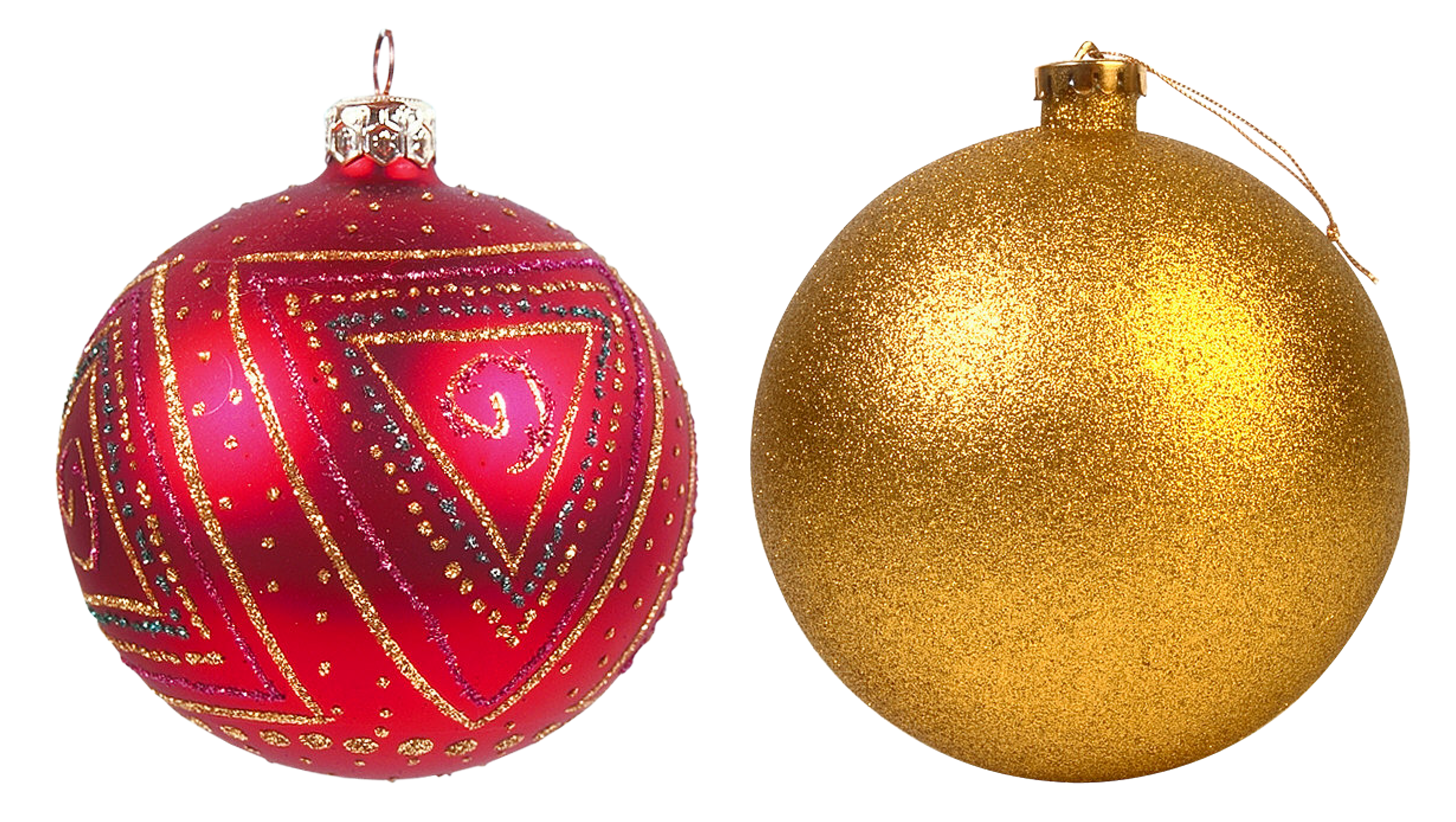 Download PNG image - Glitter Christmas Bauble PNG Transparent Image 