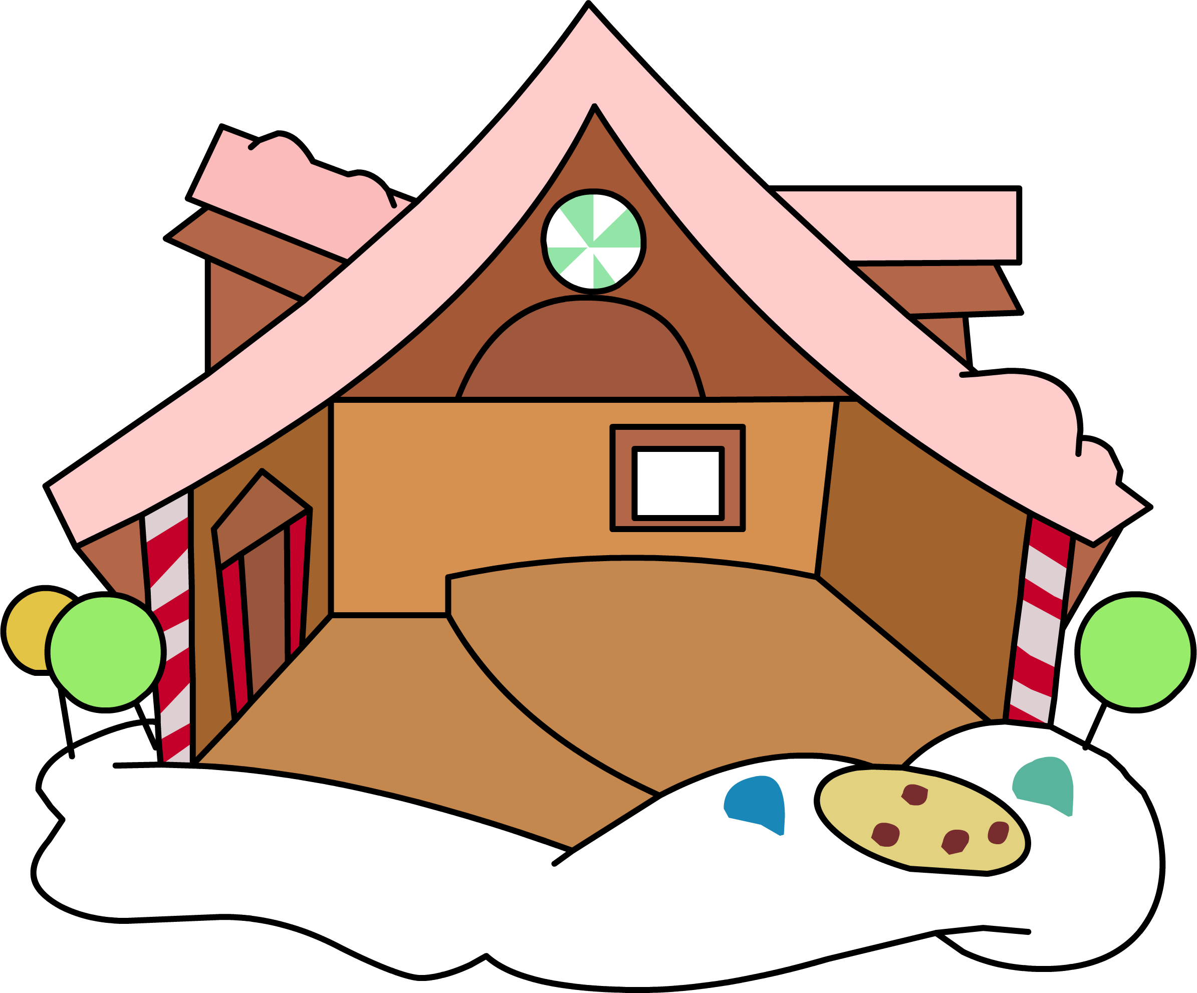 Download PNG image - Halloween Gingerbread House Transparent PNG 