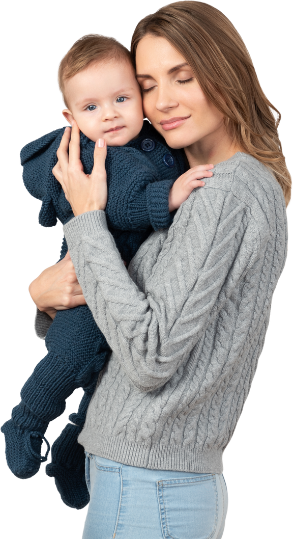 Download PNG image - Happy Mother With Baby PNG Clipart 