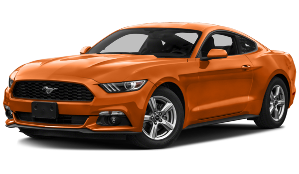 Download PNG image - Orange Ford Mustang PNG Photos 