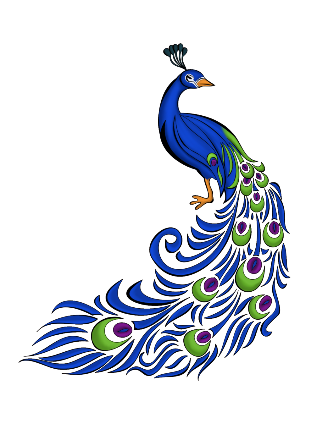 Download PNG image - Peacock Transparent Background 