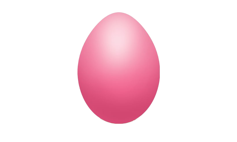 Download PNG image - Plain Pink Easter Egg PNG Image 