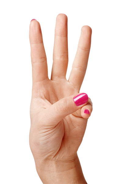 Download PNG image - Three Fingers PNG 