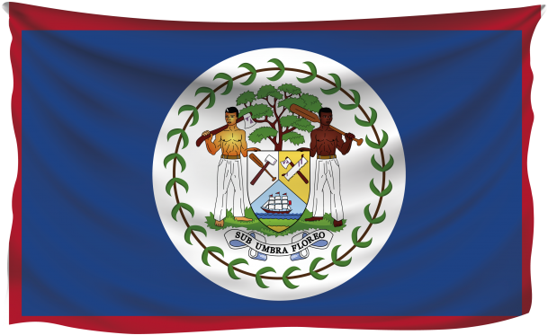 Download PNG image - Belize Flag PNG Isolated Image 
