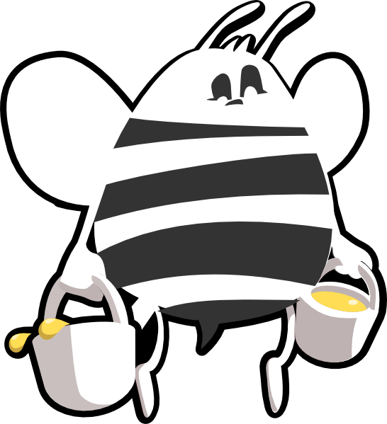 Download PNG image - Honey Bee Vector Transparent Background 