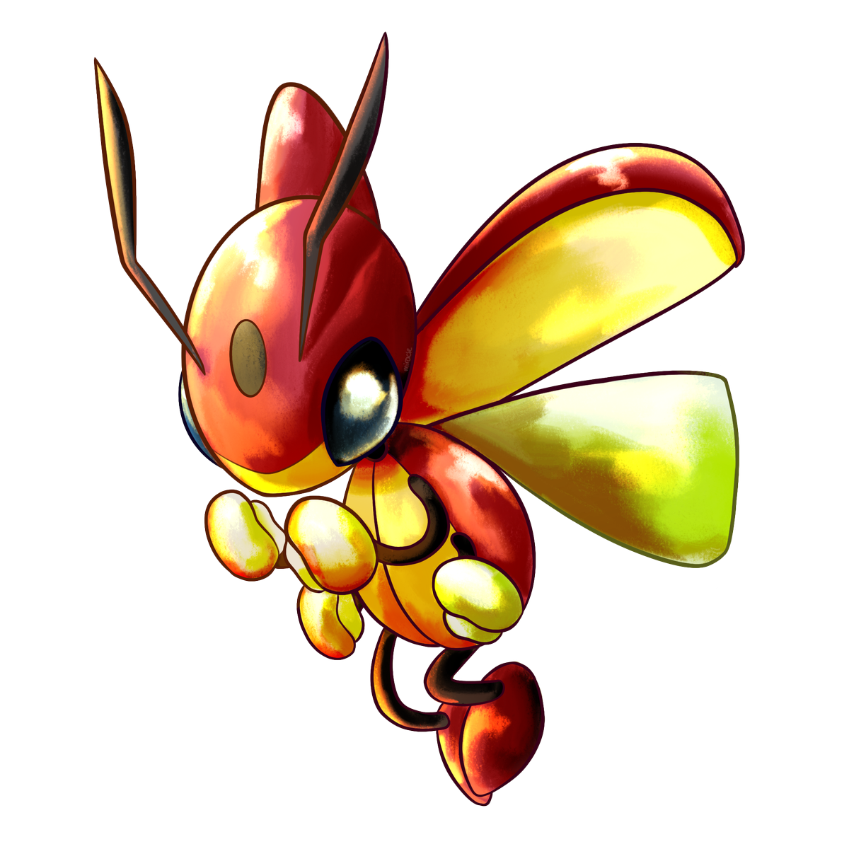 Download PNG image - Ledian Pokemon PNG HD Isolated 