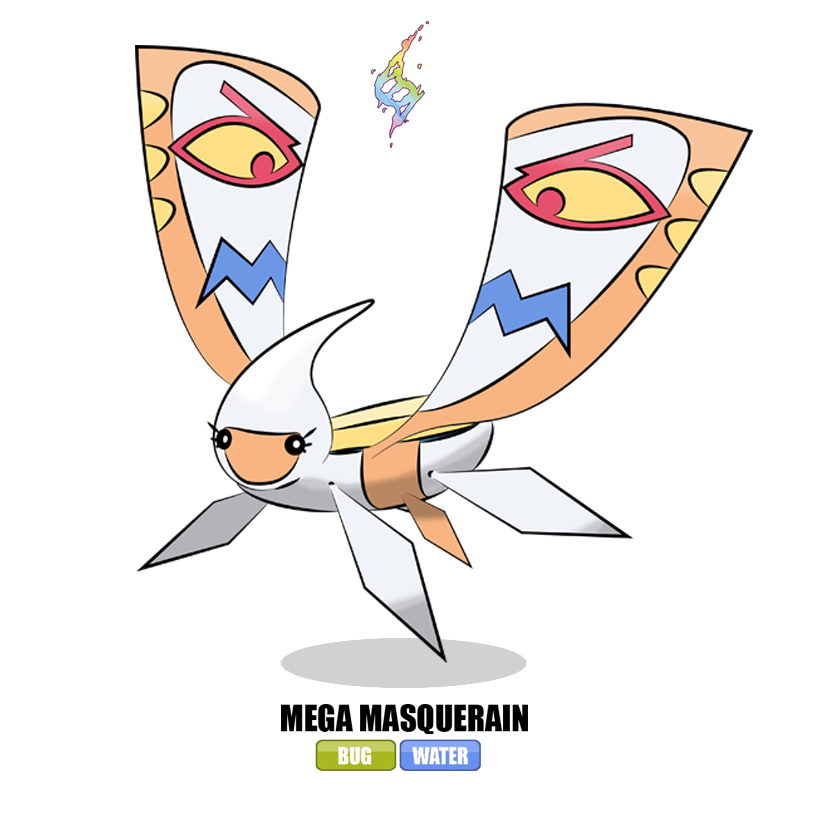 Download PNG image - Masquerain Pokemon PNG Image 
