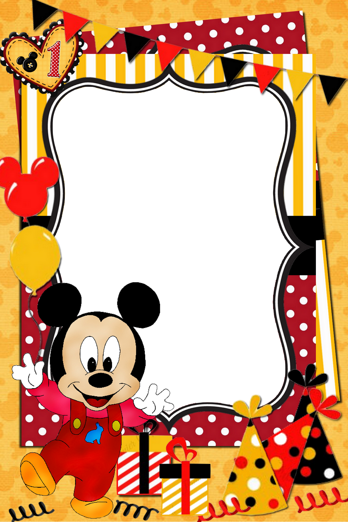 Download PNG image - Mickey Mouse Frame Transparent PNG 