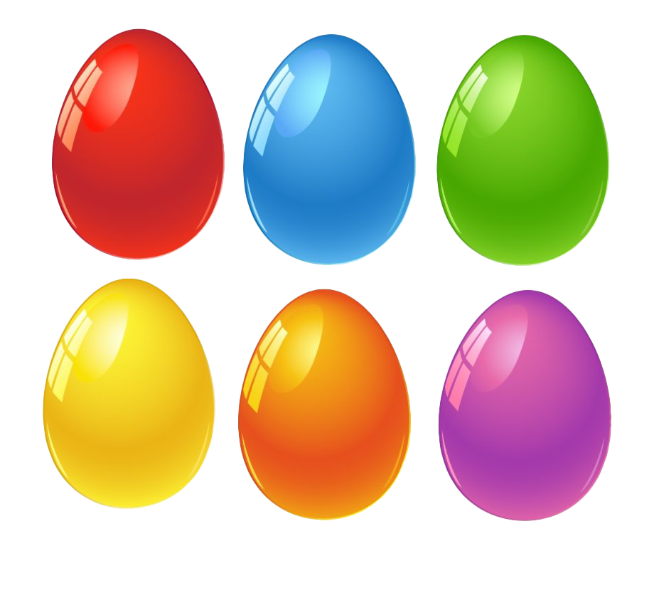 Download PNG image - Plain Colorful Easter Egg PNG Image 