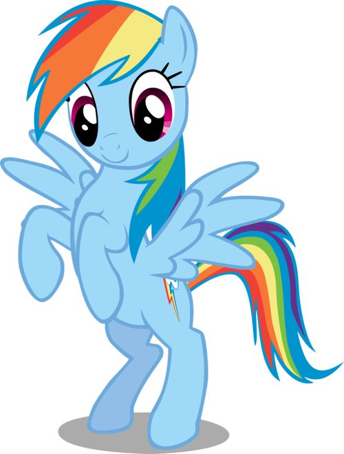 Download PNG image - Rainbow Dash Vector Standing PNG Transparent Image 