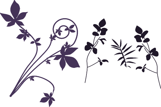 Download PNG image - Swirl Flower Silhouette Transparent PNG 