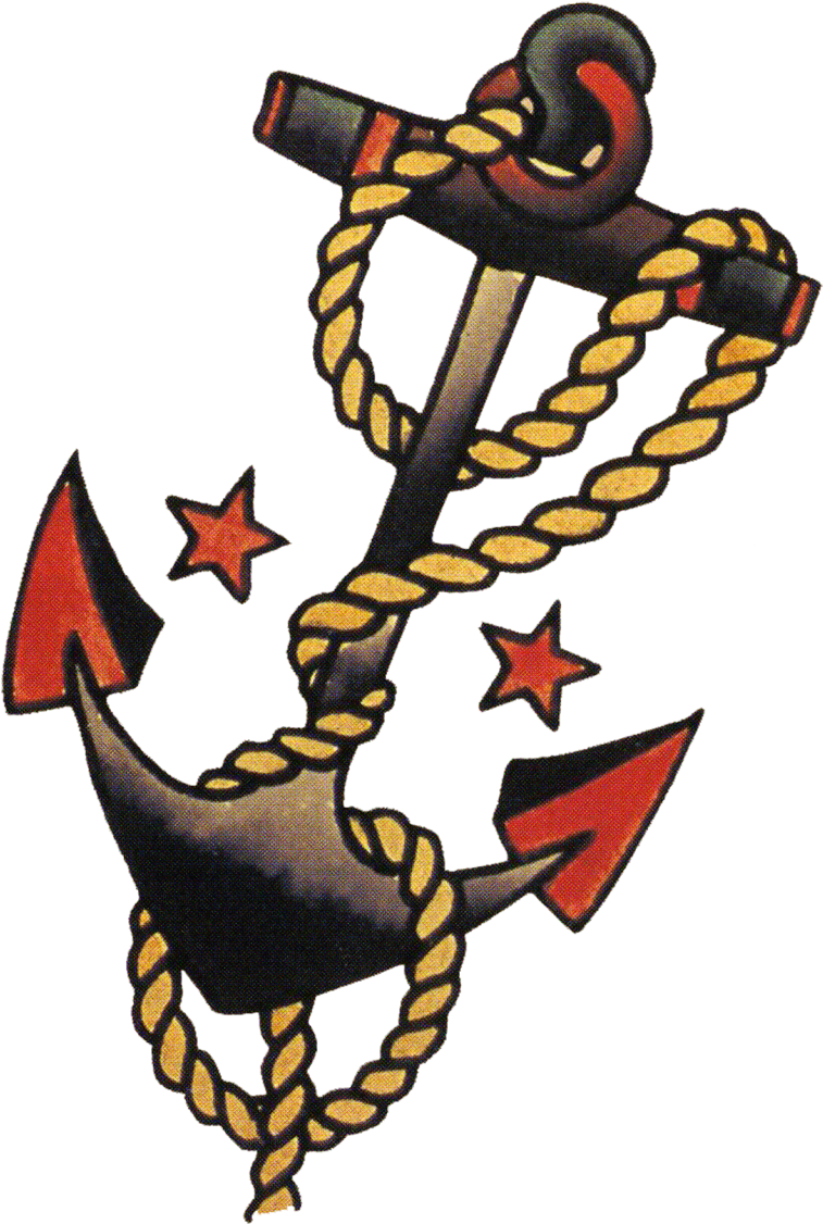 Download PNG image - Anchor Tattoo PNG Isolated HD 