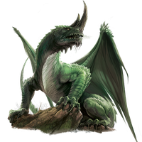 Ancient Green Dragon PNG Pic