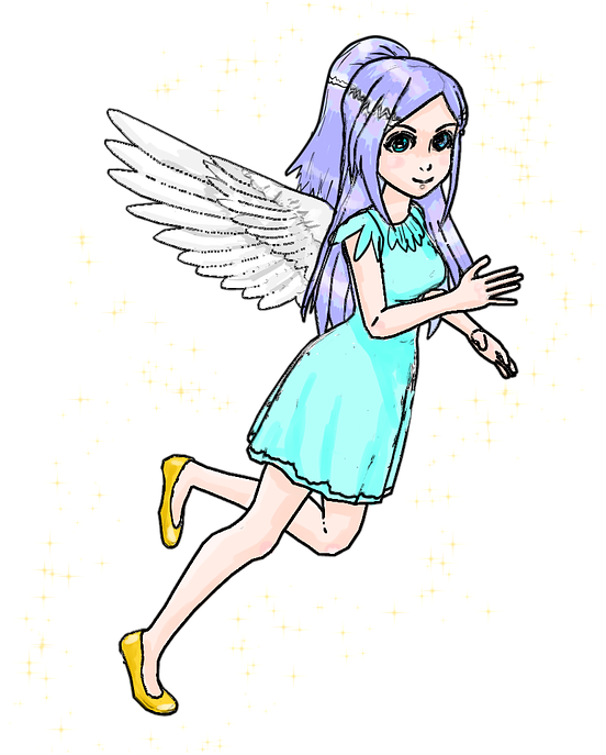 Download PNG image - Angel Anime Girl PNG Photo 