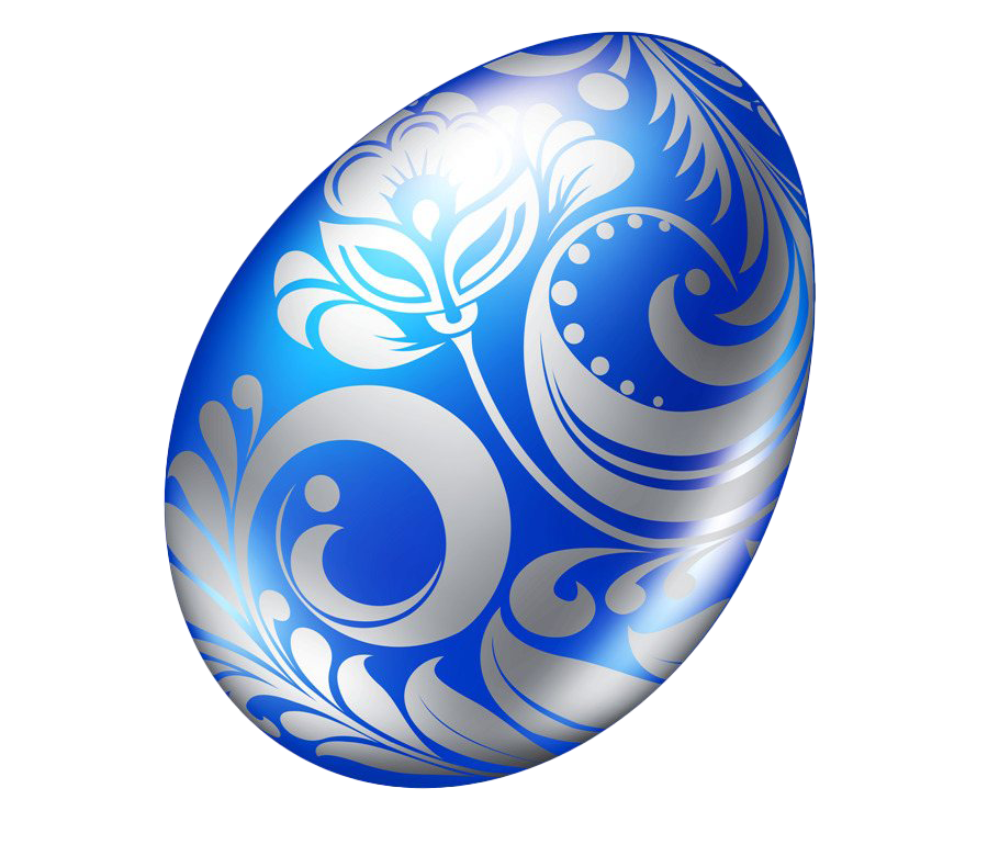Download PNG image - Blue Easter Egg Download PNG Image 