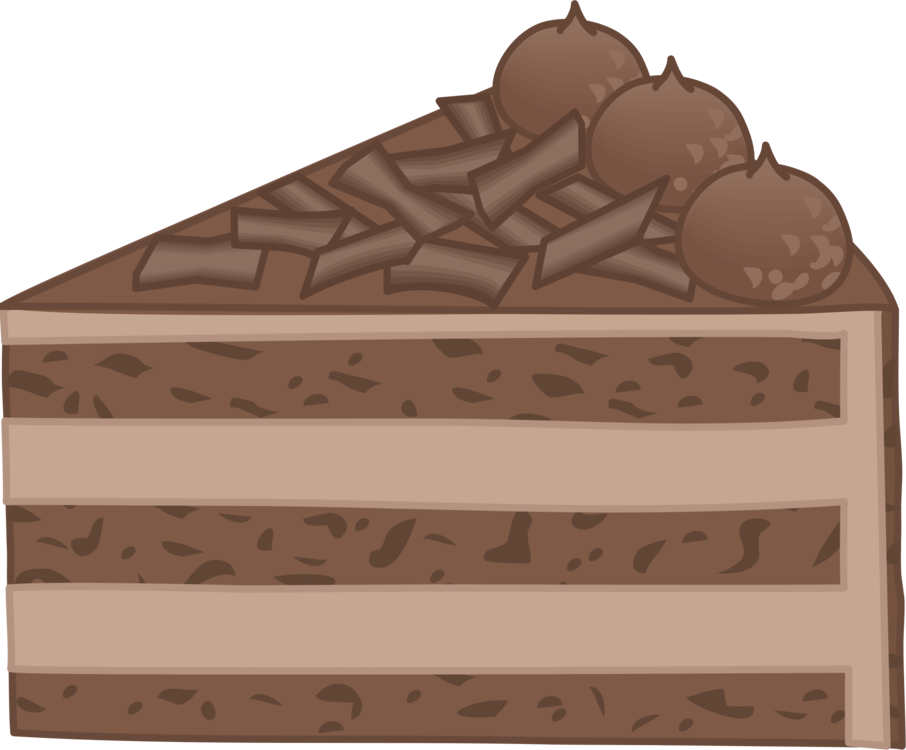 Download PNG image - Chocolate Cake Piece PNG Clipart 