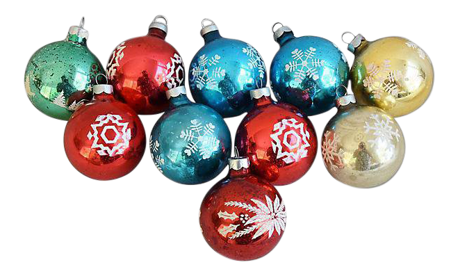 Download PNG image - Colorful Christmas Ornaments PNG Transparent 