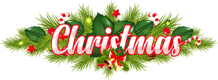 Download PNG image - Merry Christmas Word PNG Image 
