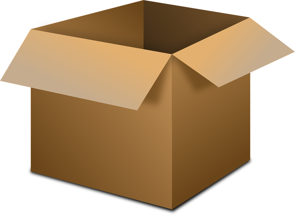Download PNG image - Open Cardboard Box Transparent Background 