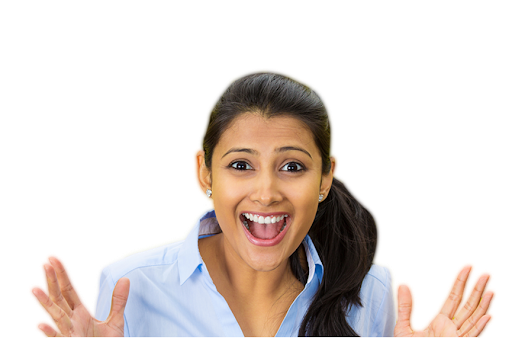 Download PNG image - Surprised Woman Model PNG Pic 