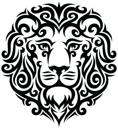 Download PNG image - Tribal Leo Lion Tattoo PNG 