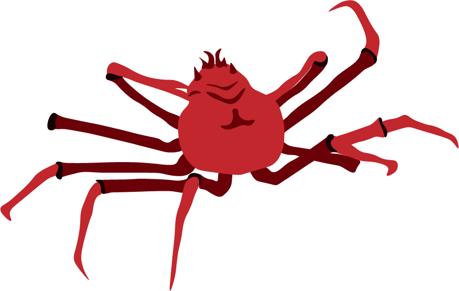 Краб 19. Настенные пауки-Крабы. Розовый паук без фона. Страшный паук без фона.